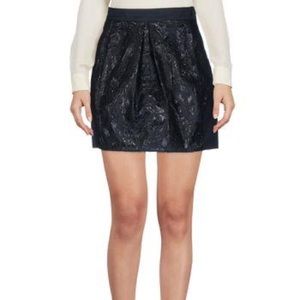 Balenciaga Black lace mini skirt